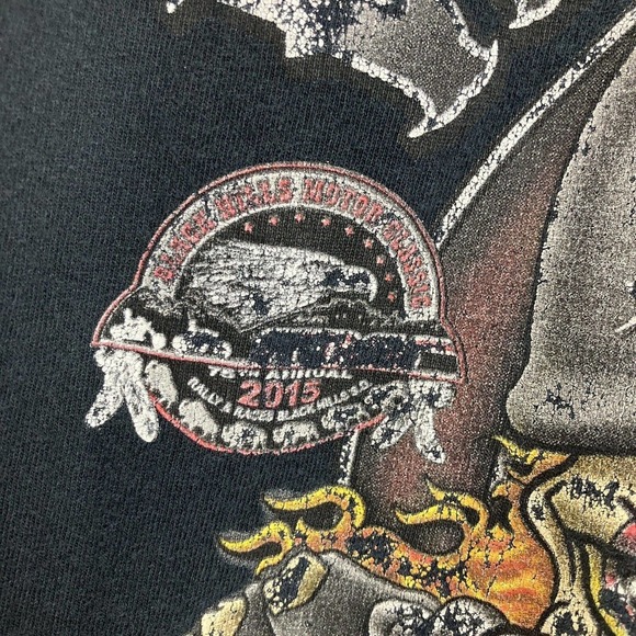 Sturgis Men's 75th Anniversary Motorcycle Rally Shirt Black Hills XL Clown 2015 - Picture 10 of 10